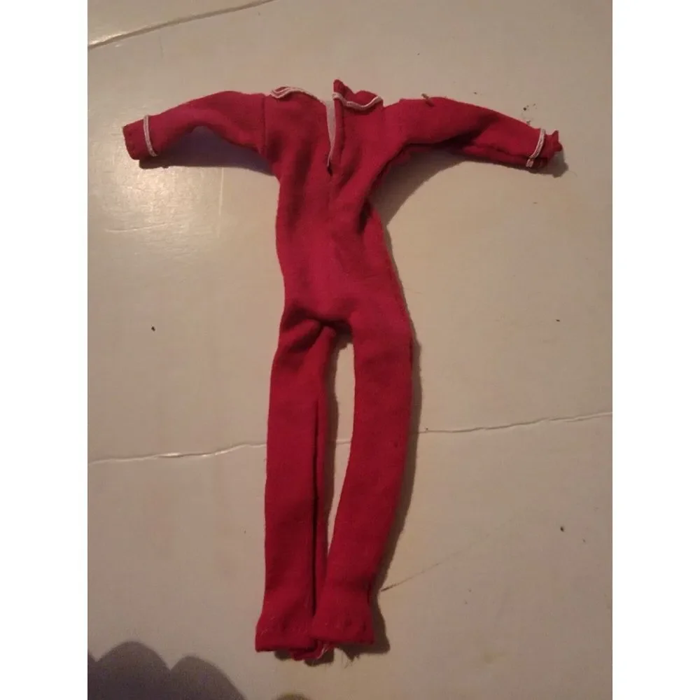 Vintage Barbie Ken Skipper Doll Accessory Clothing Red 1 Piece Outfit VTG